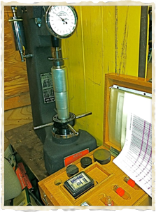 Rockwell hardness tester
Great tool to be sure hardness is preserved.